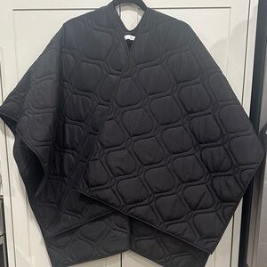 House of Harlow 1960 Charcoal Quilted Cape